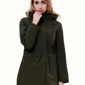 Zipper Stand Collar Hoodie Jacket,Casual Pockets Long Sleeve Jacket
